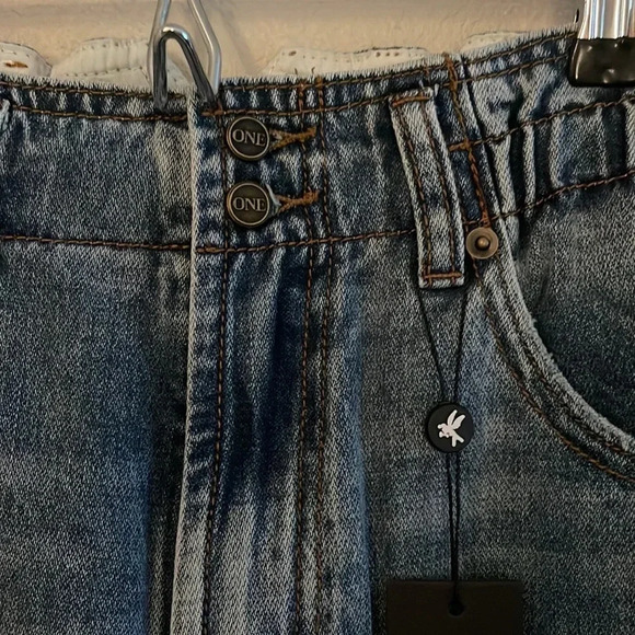 One Teaspoon Blue High Rise Women Jeans - Picture 10 of 13